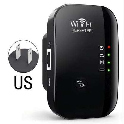 Wifi Repeater Wireless Signal Amplifier Extended Network Enhancer EU US Home Router 300M Thro